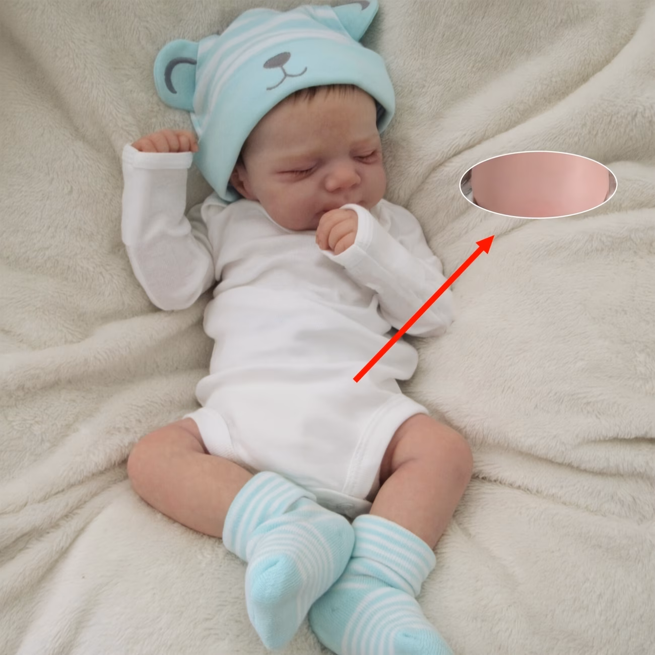 Sleeping Nateo Reborn Doll - Image 4